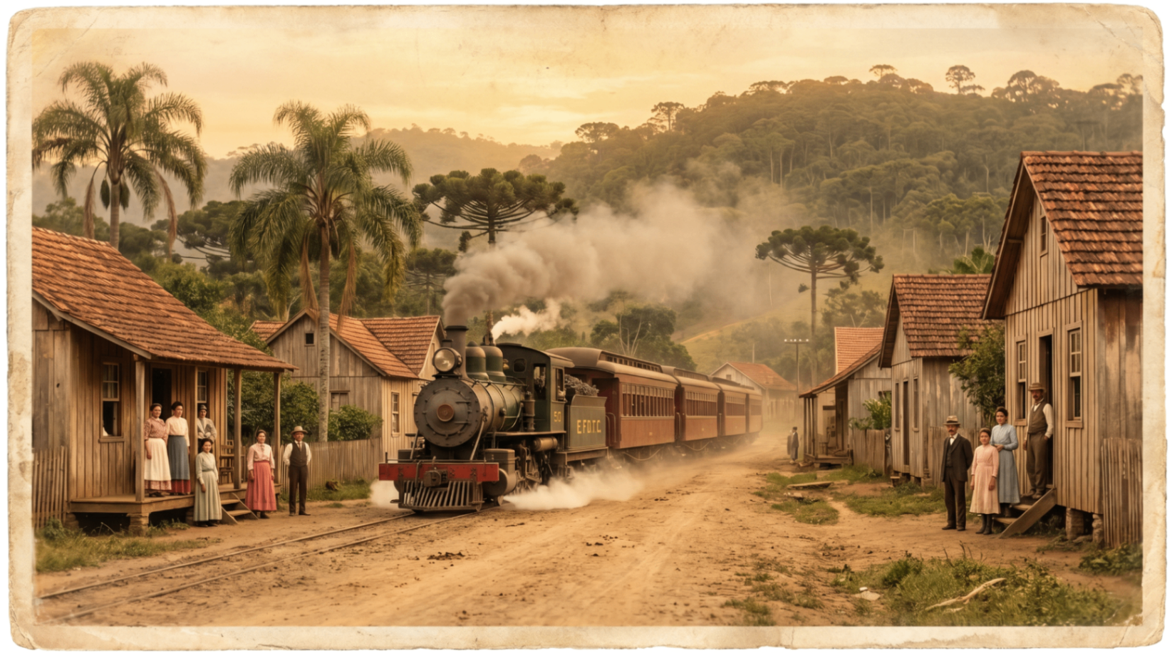 O bairro nascendo ao redor dos trilhos