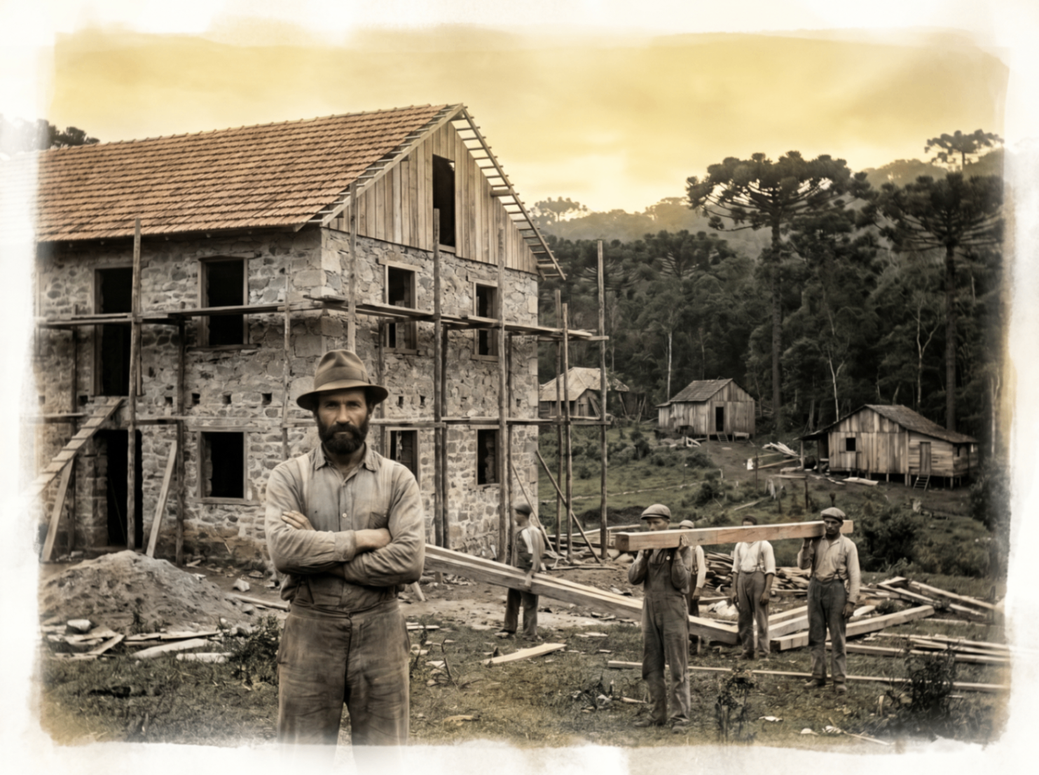 Casarão Casagrande em construção