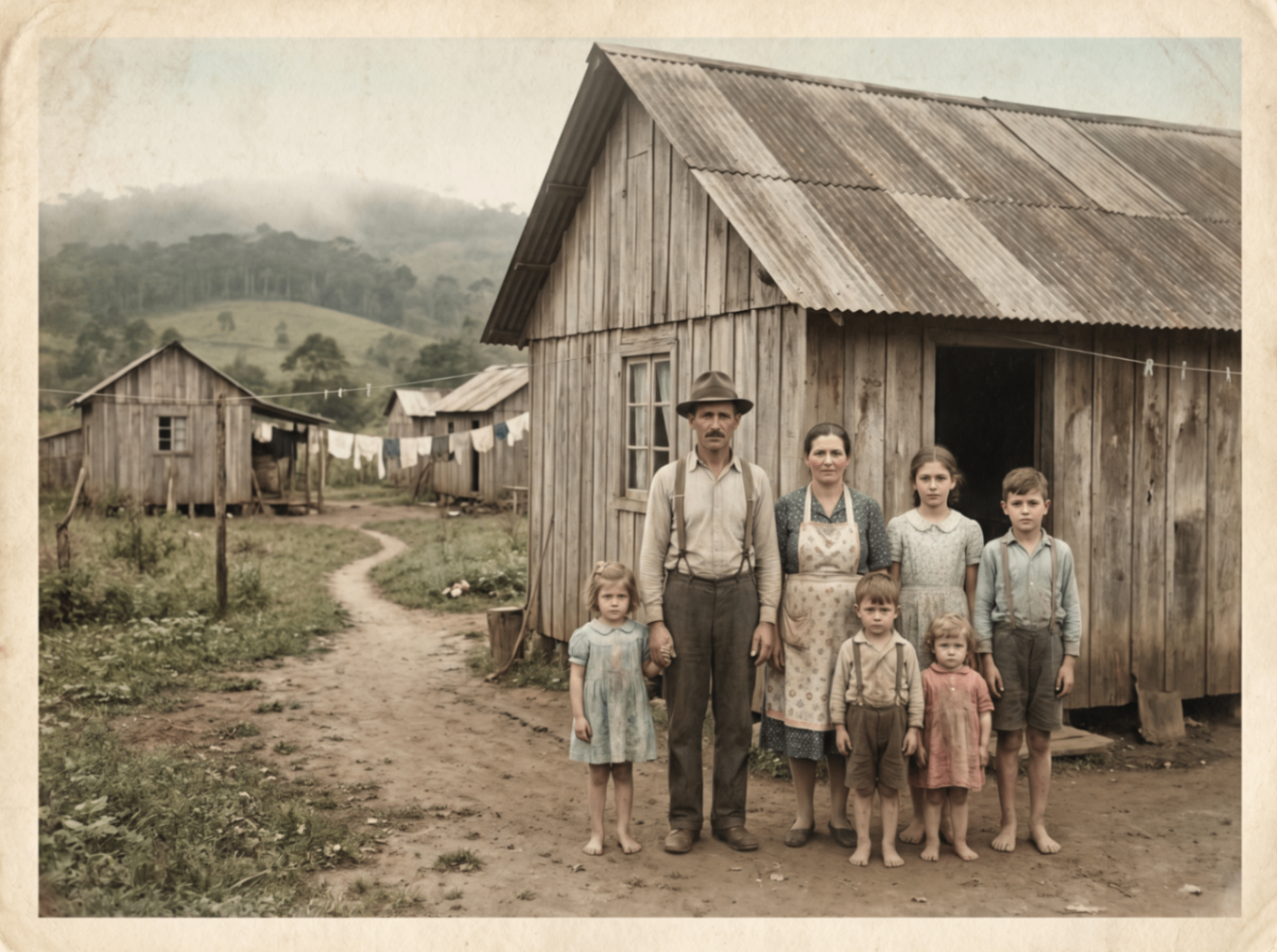 Famílias italianas no bairro